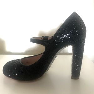 NWOT Miu Miu Glitter Mary Jane Pumps